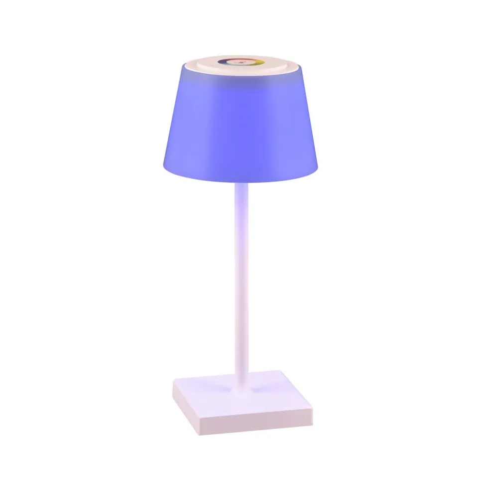 Sanchez LED-bordlampe, RGBW og dæmper, hvid