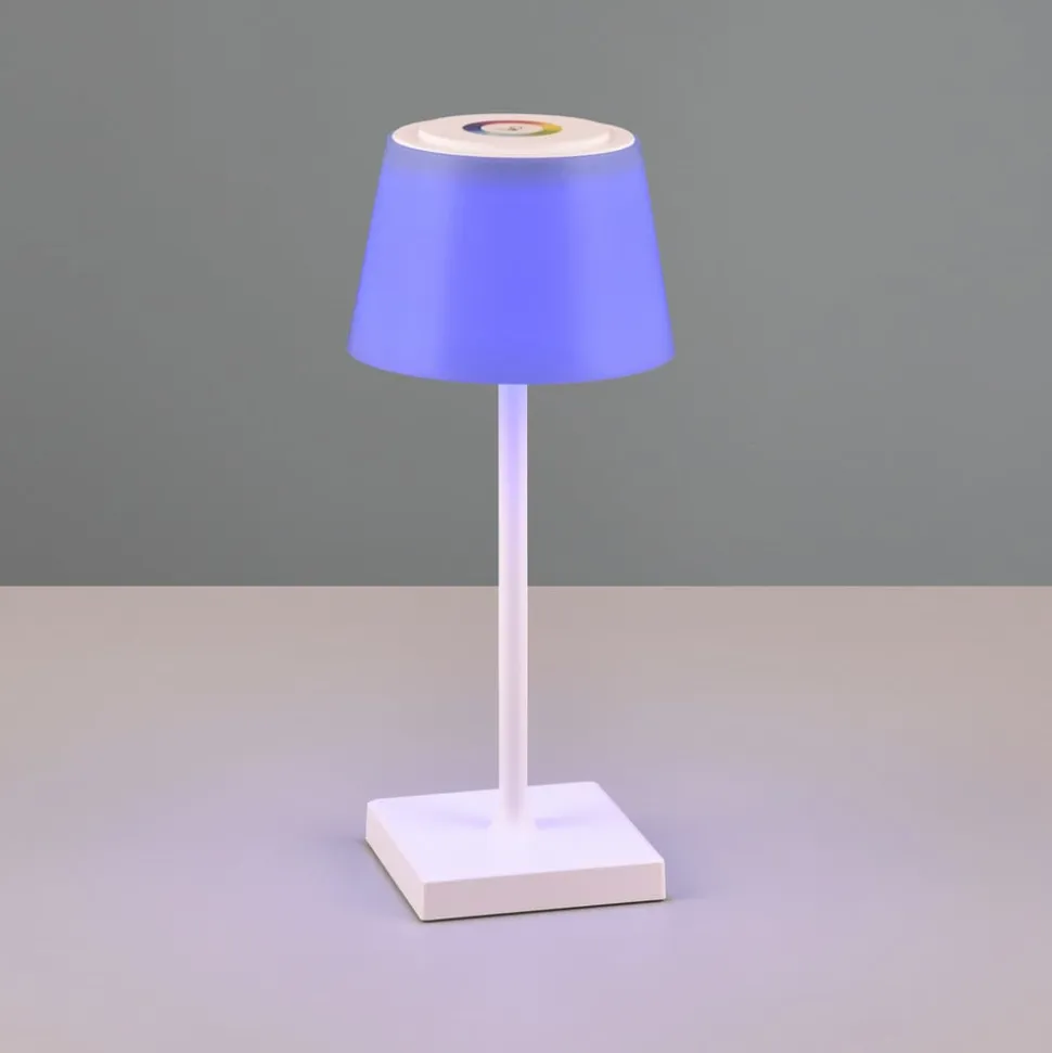 Sanchez LED-bordlampe, RGBW og dæmper, hvid