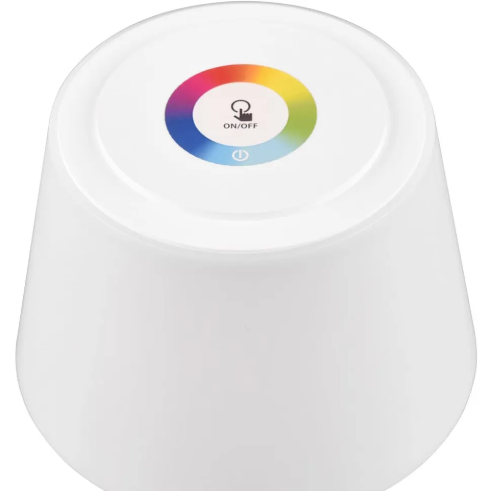 Sanchez LED-bordlampe, RGBW og dæmper, hvid