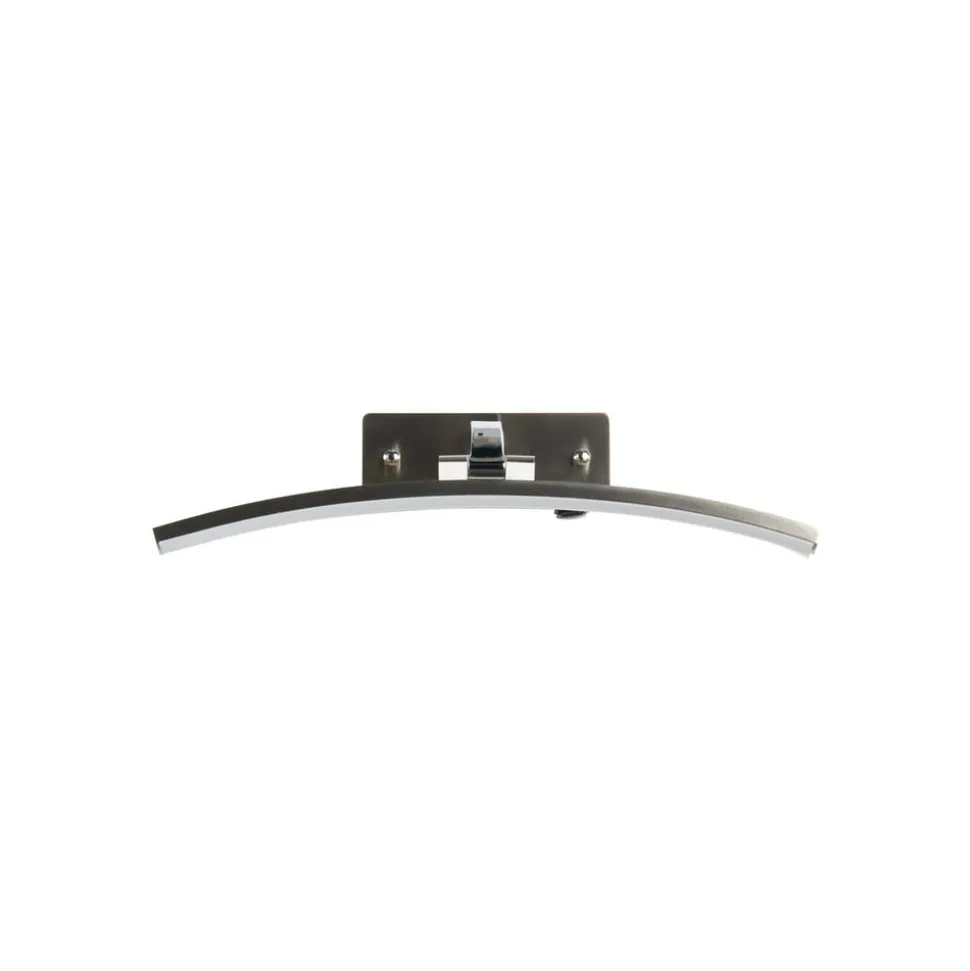 Santorini LED-væglampe, bredde 40 cm, krom, vipbar