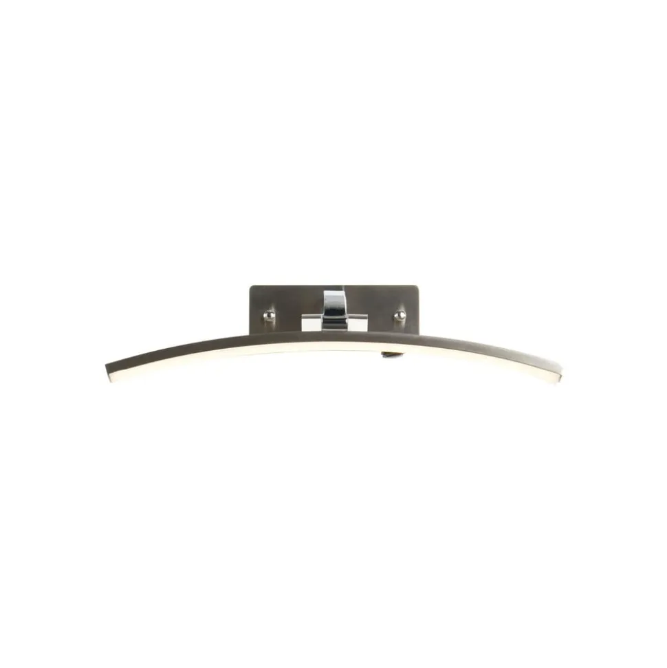 Santorini LED-væglampe, bredde 40 cm, krom, vipbar