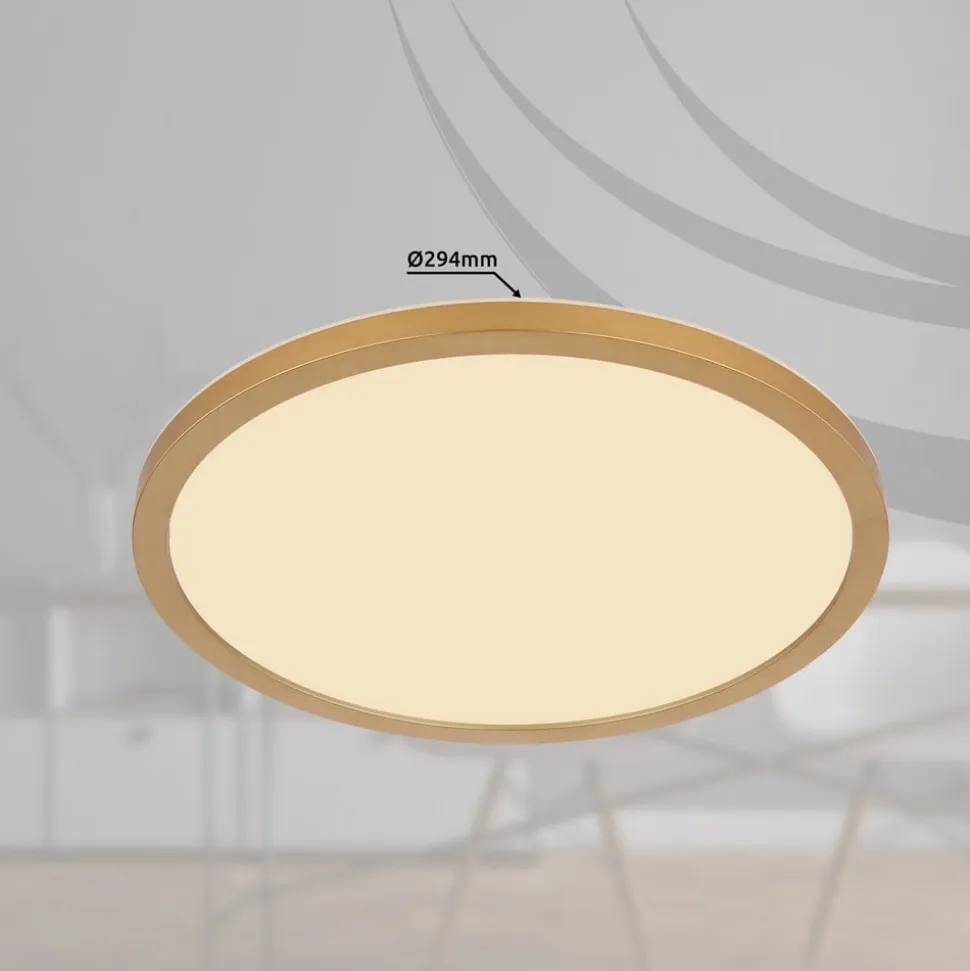 Sapana LED-loftlampe, Ø 29,5 messing