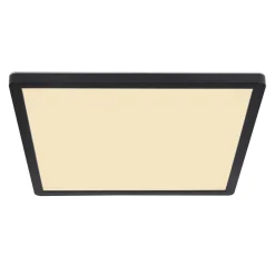 Sapana LED-loftlampe, kantet, kan dæmpes, sort