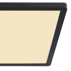 Sapana LED-loftlampe, kantet, kan dæmpes, sort