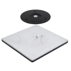 Sapana LED-loftlampe, kantet, kan dæmpes, sort