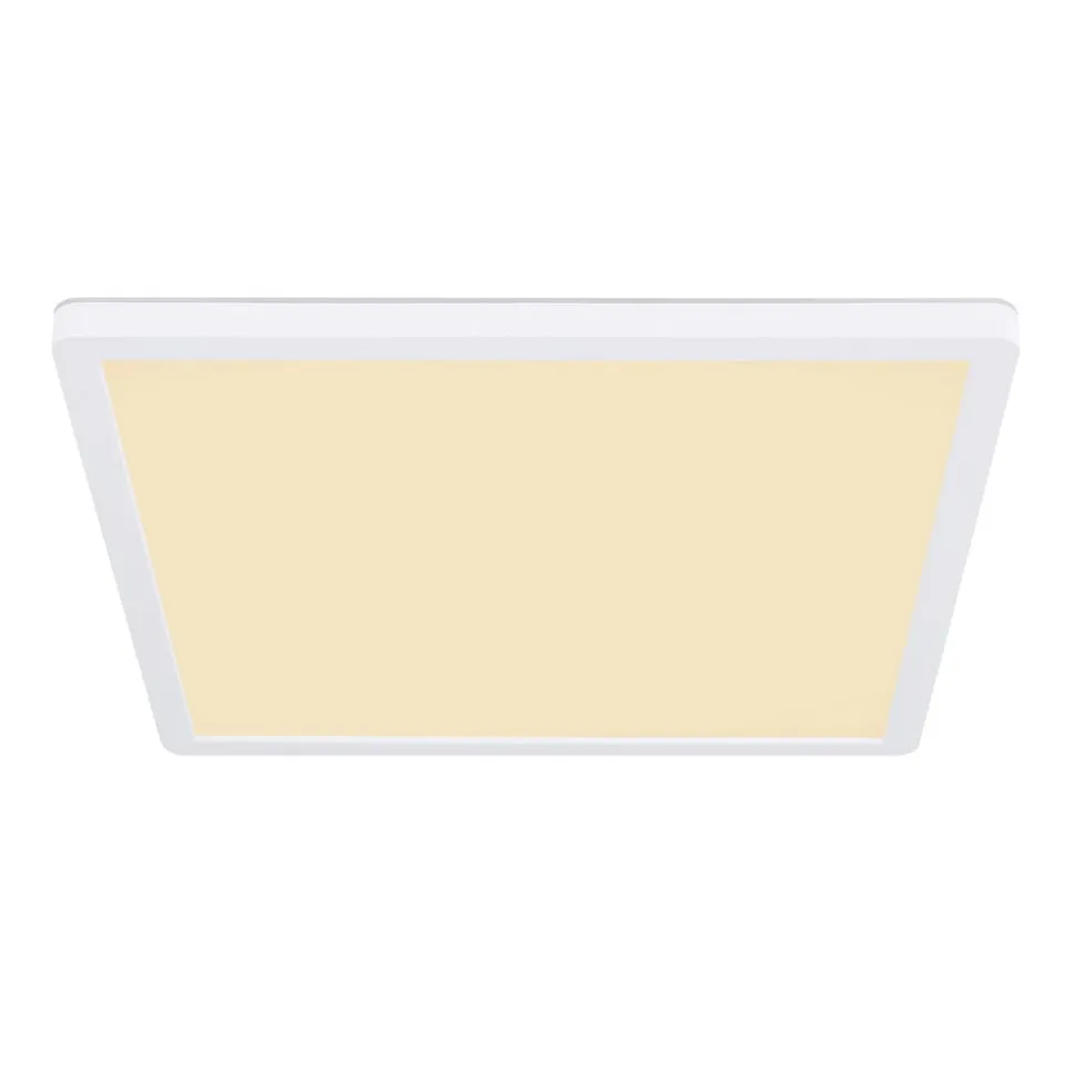 Sapana LED-loftlampe, kantet, kan dæmpes, hvid