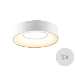 Sauro LED-loftslampe, Ø 30 cm, hvid