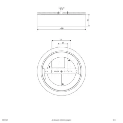 Sauro LED-loftslampe, Ø 30 cm, sølv