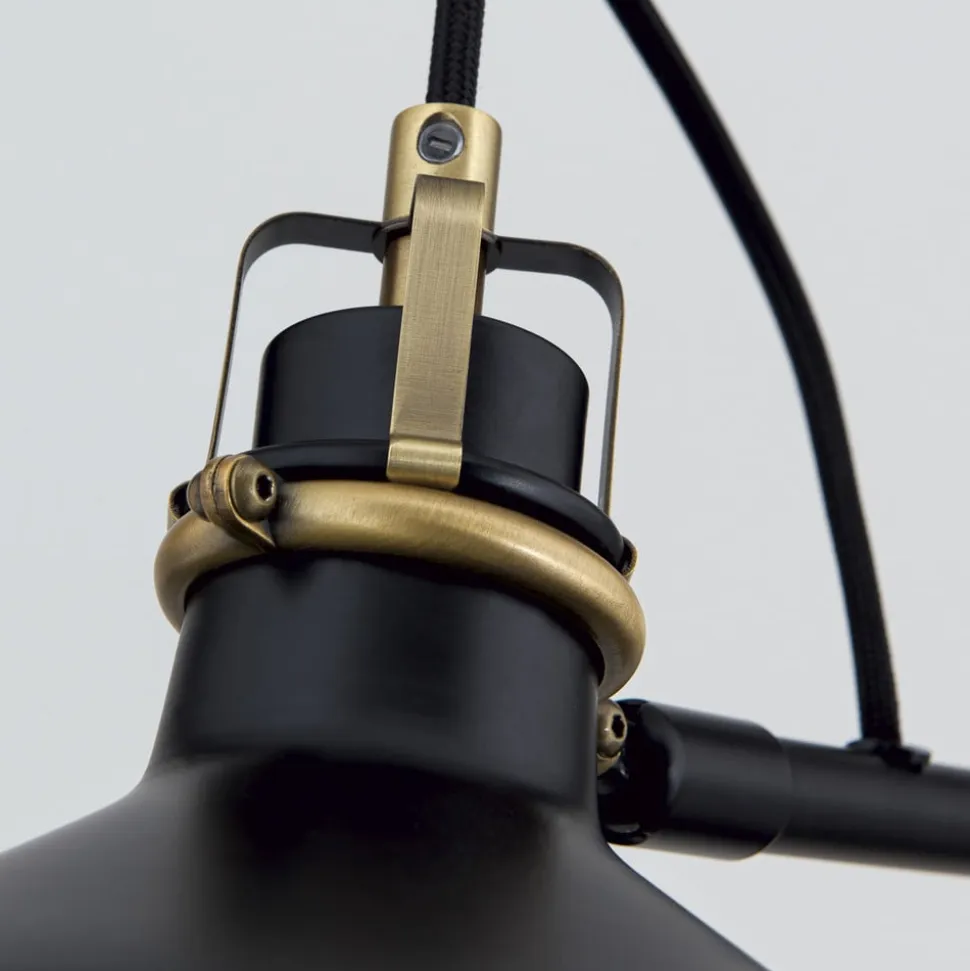 Schiller gulvlampe, sort, metal, 153 cm, justerbar