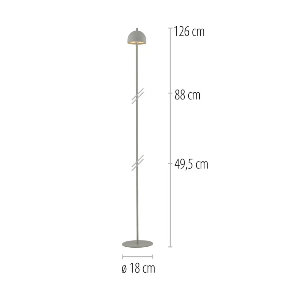 Schöner Wohnen LED-akku-gulvlampe Bellies, forårsvækkelse