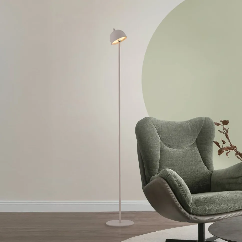 Schöner Wohnen LED-akku-gulvlampe Bellies, sandbrise, IP54