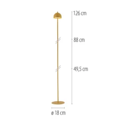 Schöner Wohnen LED-akku-gulvlampe Bellies, Blütenzauber IP54