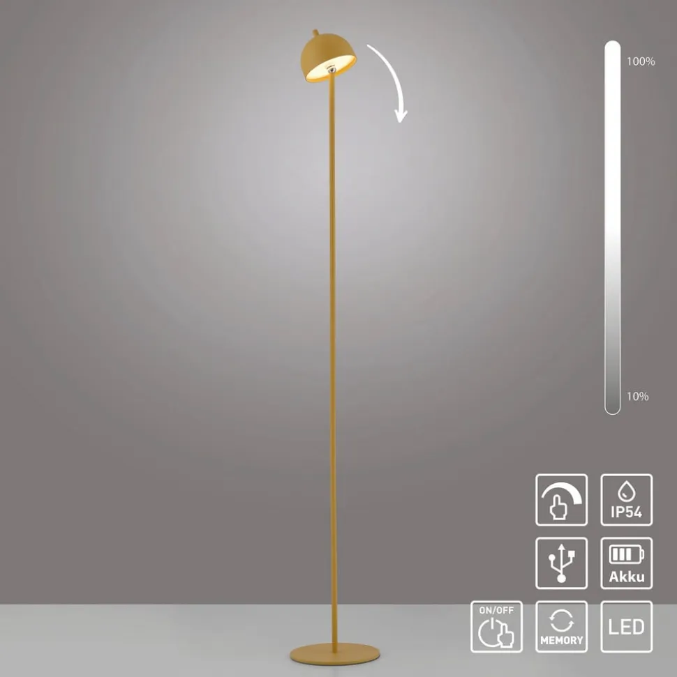 Schöner Wohnen LED-akku-gulvlampe Bellies, Blütenzauber IP54