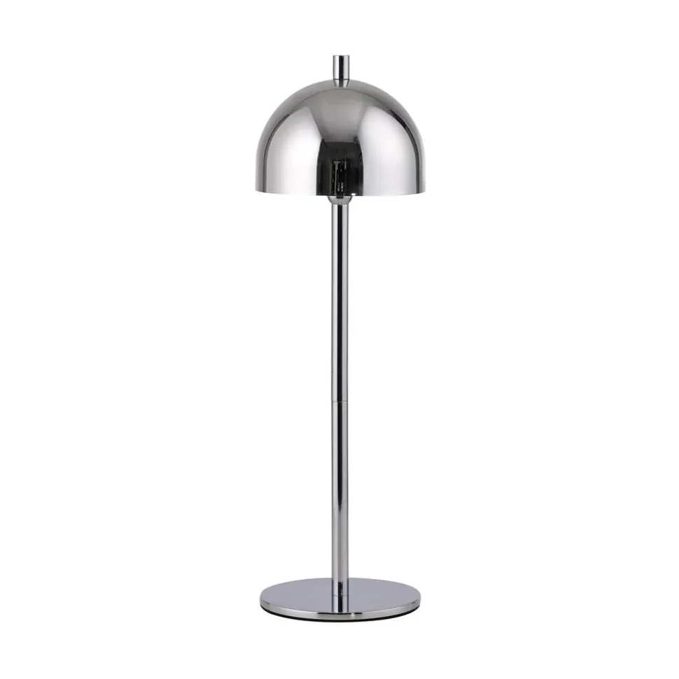 Schöner Wohnen LED-batteridrevet bordlampe Bellies, krom, IP54