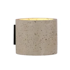Schöner Wohnen Væglampe Traventa, beige, op/ned, G9