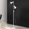 School gulvlampe med to spot, hvid