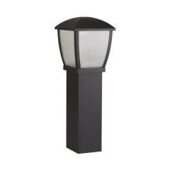 Seattle pullert, IP44, sort, højde 73 cm, metal