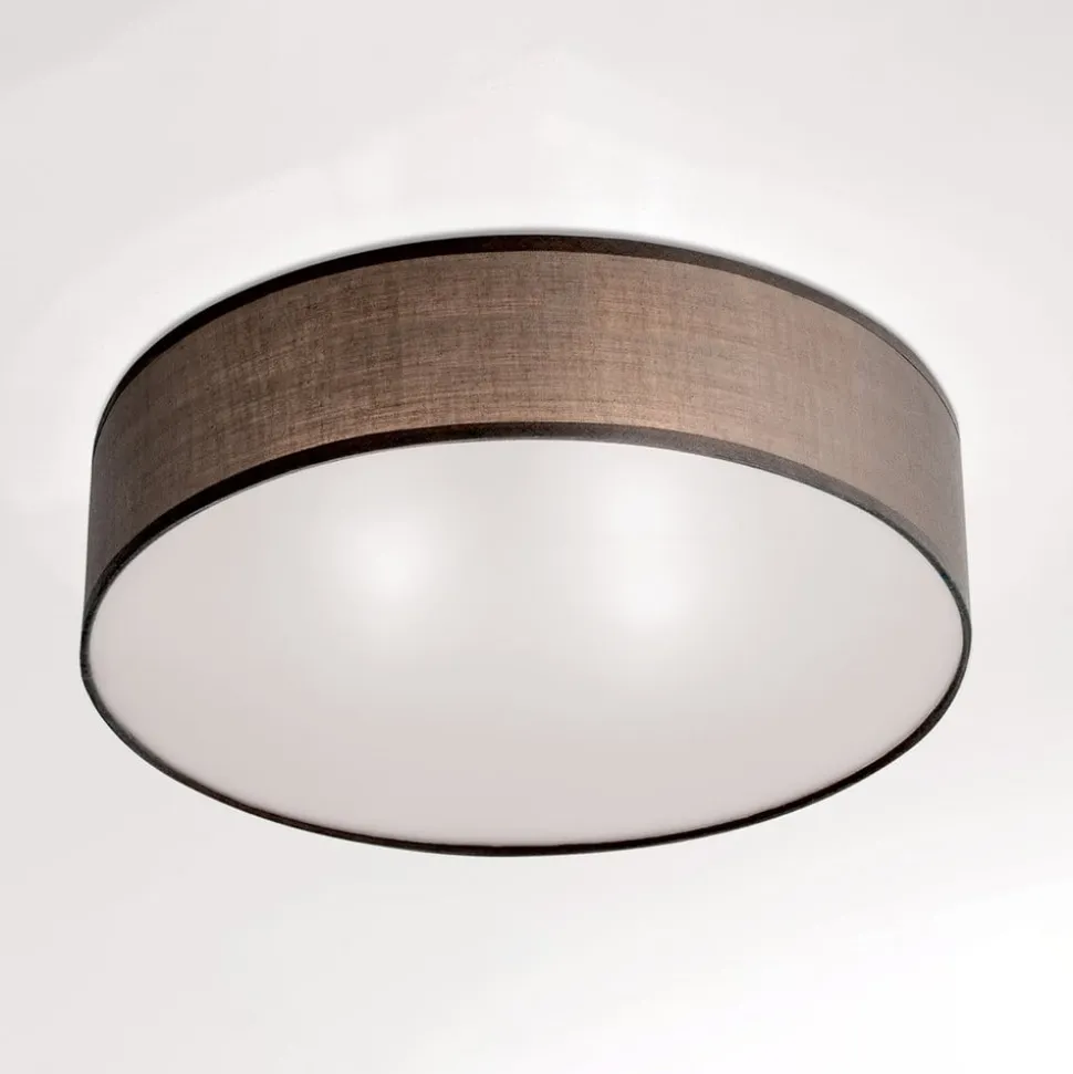 Seda stof-loftlampe, brun