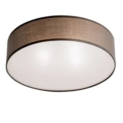 Seda stof-loftlampe, brun