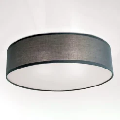 Seda stof-loftlampe, grå