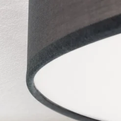 Seda stof-loftlampe, grå