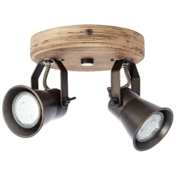 Seed loftspot, 2 lyskilder, sort