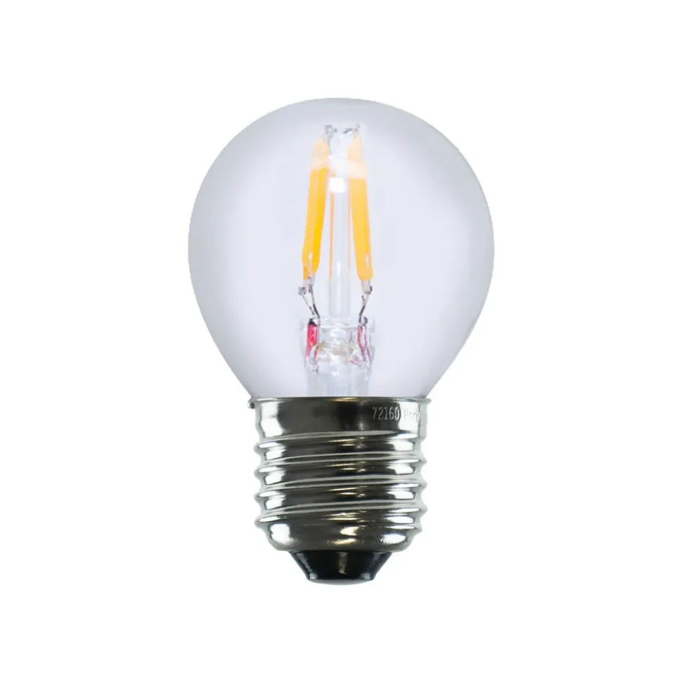 Segula LED E27 3W golfbold 24V DC glødetråd klar 927 dæmpbar
