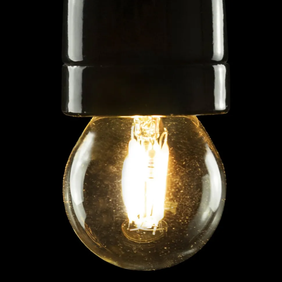 Segula LED E27 3W golfbold 24V DC glødetråd klar 927 dæmpbar