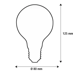 SEGULA LED Elegant Line E27 3W G80 2.200 K Filament dæmpbar