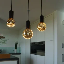Segula LED Illusion G125 Crescent top E27 6W smoke
