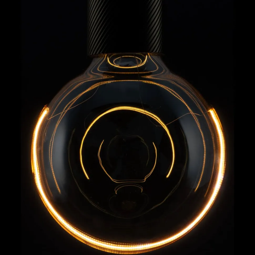 Segula LED Illusion G125 Crescent top E27 6W smoke