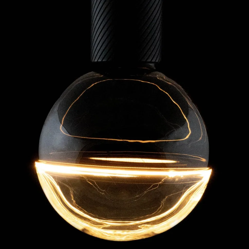 Segula LED-Globe Illusion E27 G145 klar/sort 6W 1900K dæmpbar