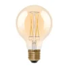 Segula LED-globepære E27 G80 5W 2.200K guld dæmpbar