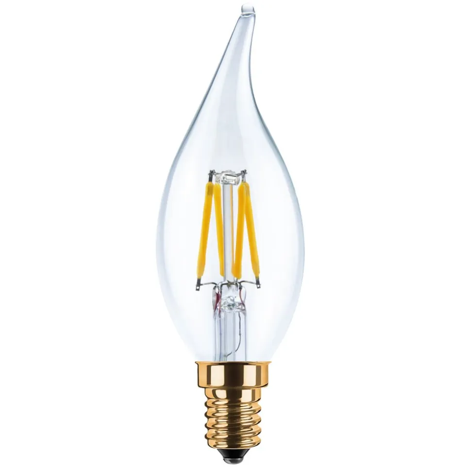 SEGULA LED-lys vindstød E14 3W 2.200 K filament