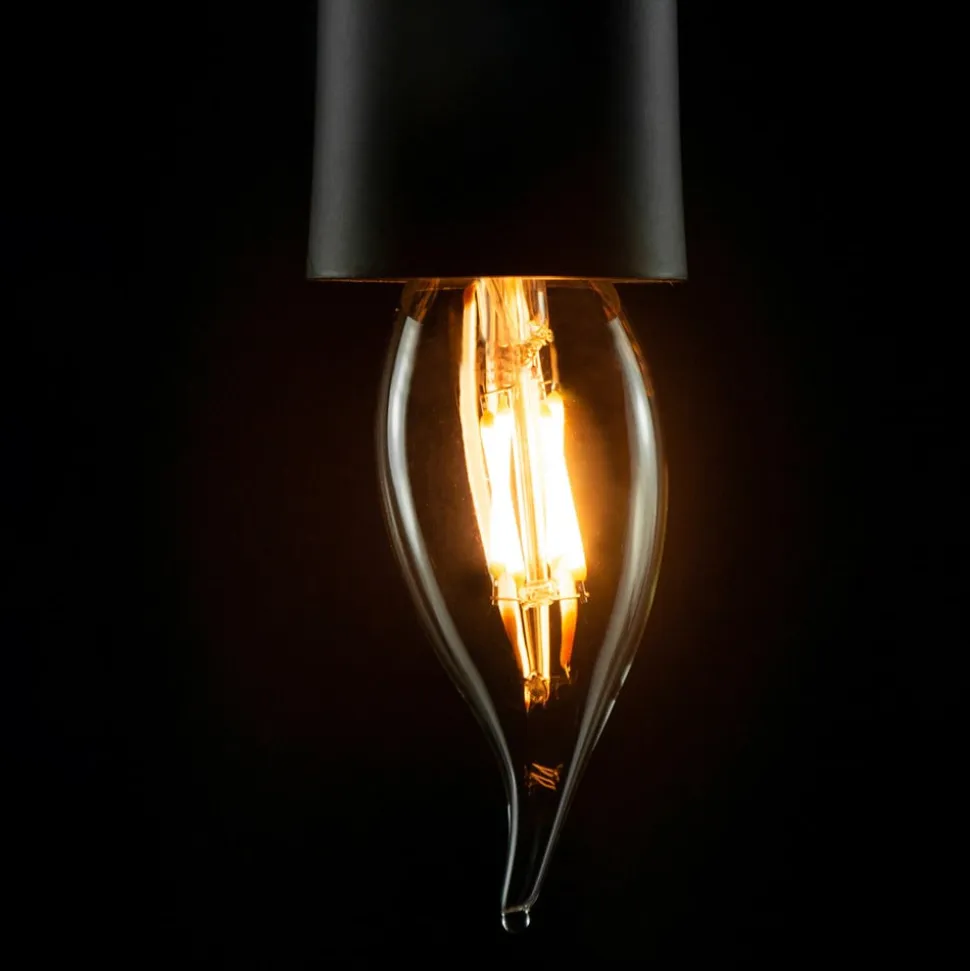SEGULA LED-lys vindstød E14 3W 2.200 K filament