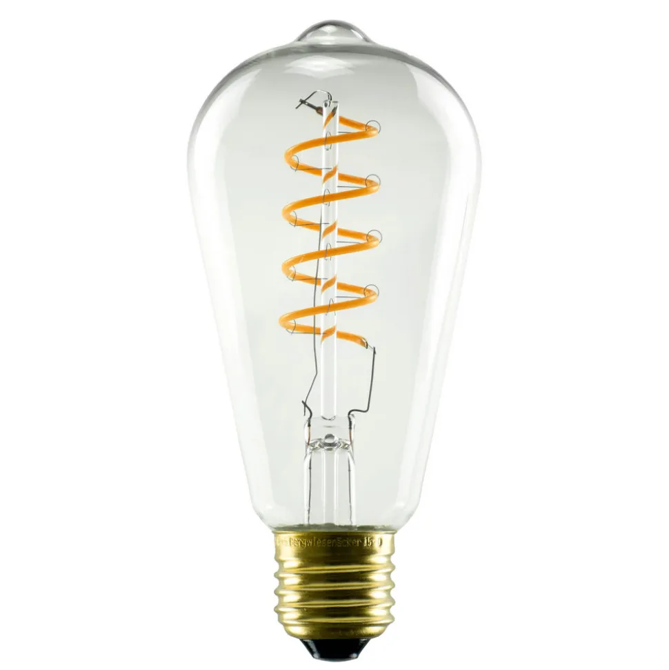SEGULA LED-pære E27 3,2 W 922 rustik klar, dæmpes