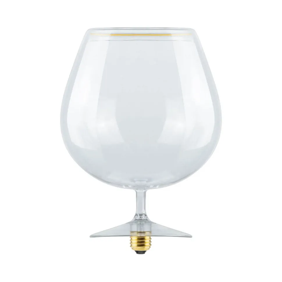 Segula LED-pære flydende cognac klar E27 6W 922 dæmpbar