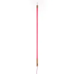 SELETTI LED-lampe Linea, fuchsia, trædetaljer, universal