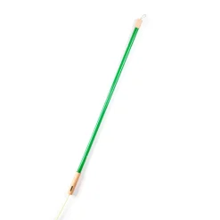 SELETTI LED-lampe Linea, grøn, trædetaljer, universal