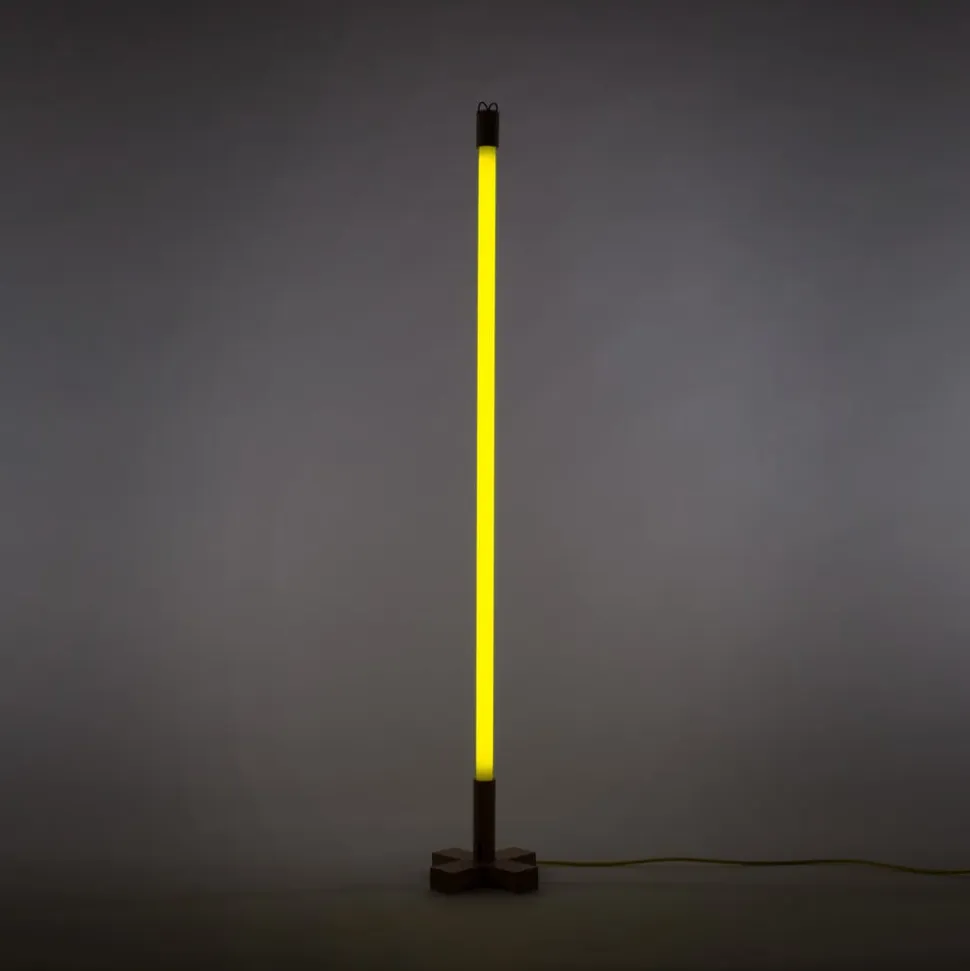 SELETTI LED-lys Linea, gul, trædetaljer, universal