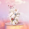 SELETTI Love in Bloom Kintsugi-vase, farverig, porcelæn, guld