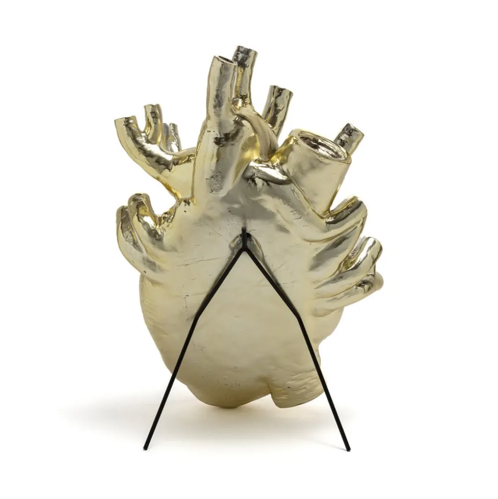SELETTI Love in Bloom Kæmpe vase, guld, h 60 cm, glasfiber