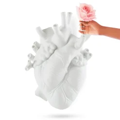 SELETTI Love in Bloom Kæmpe vase, hvid, h 60 cm, glasfiber