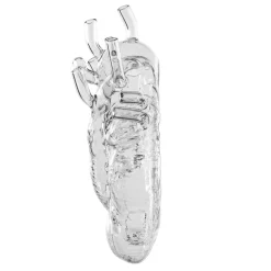 SELETTI Love in Bloom-vase, klar, højde 24 cm, hjerteformet, glas