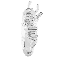 SELETTI Love in Bloom-vase, klar, højde 24 cm, hjerteformet, glas