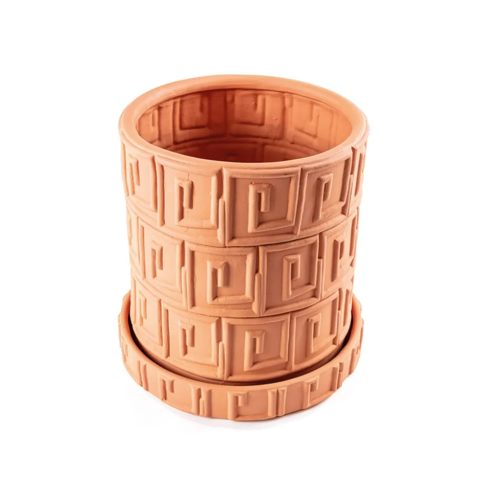 SELETTI Vase Magna Graecia Greca, underkop, terracotta