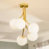 Selva loftlampe, 5 lyskilder offset, guld