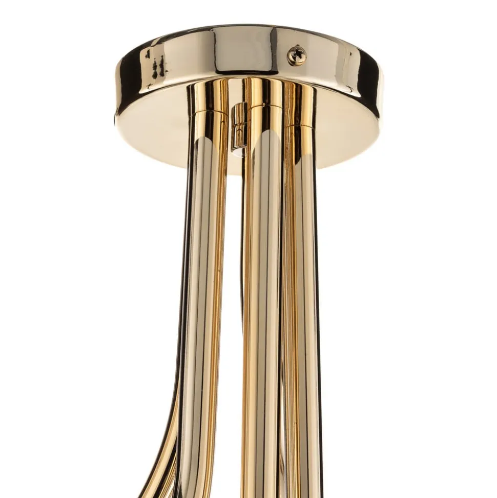 Selva loftlampe, 5 lyskilder offset, guld