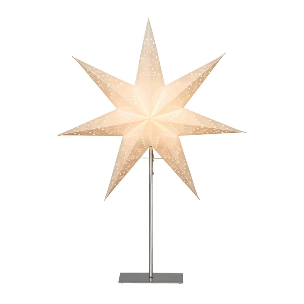Sensy stående stjerne, højde 78 cm, hvid