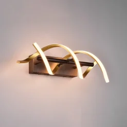 Sequence LED-væglampe, dæmpbar, CCT, messing